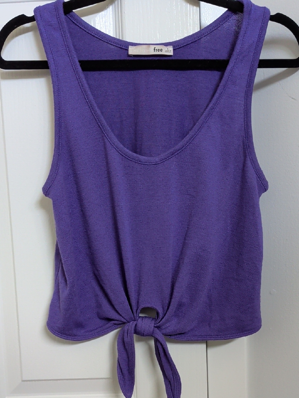 Wilfred Free Purple Tie-Front Tank Top